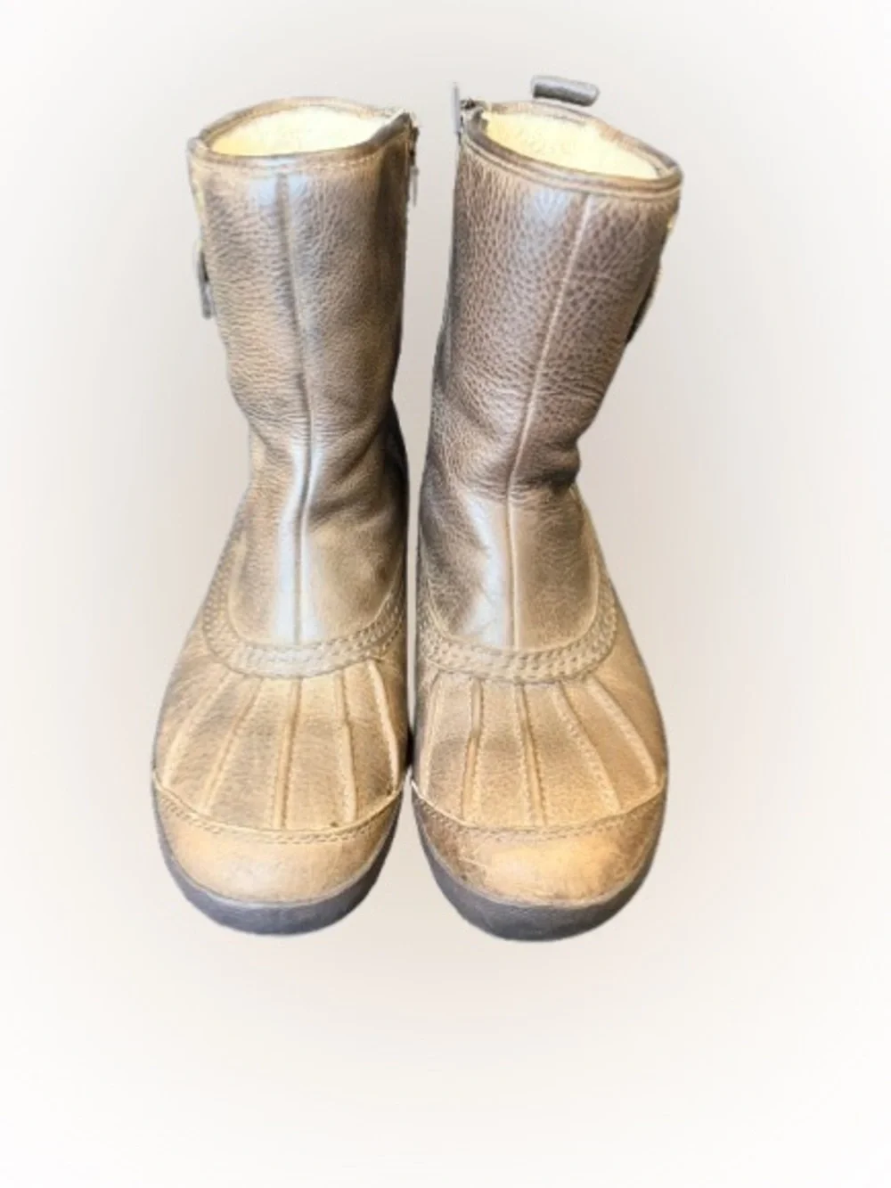 UGG Paladin Waterproof Duck Boots Brown Leather eVent Shearling US 8 (Estimated)